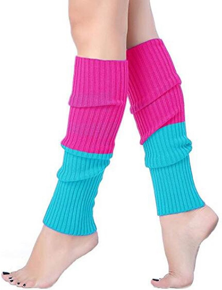 Beenwarmers 2 kleuren “Roze/Licht blauw”